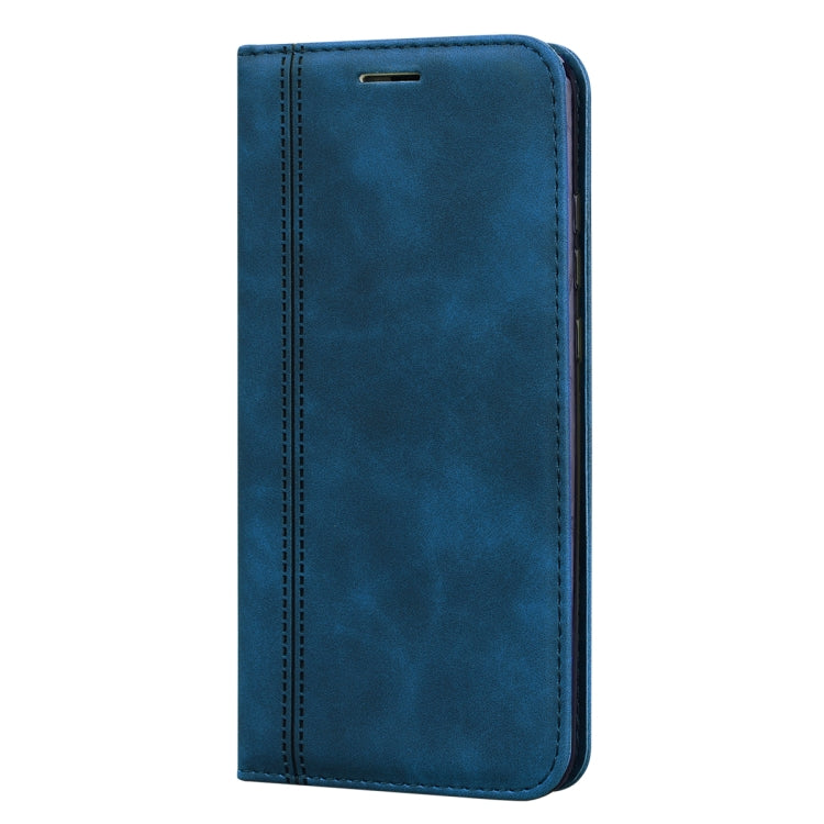 For Huawei P Smart 2019 Frosted Business Magnetic Horizontal Flip PU Leather Case with Holder & Card Slot & Lanyard
