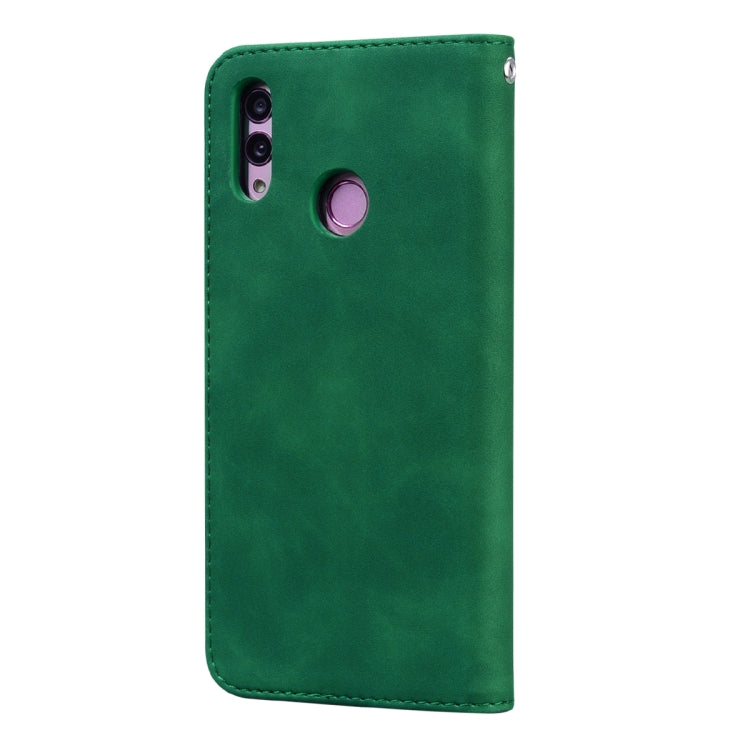 For Huawei P Smart 2019 Frosted Business Magnetic Horizontal Flip PU Leather Case with Holder & Card Slot & Lanyard