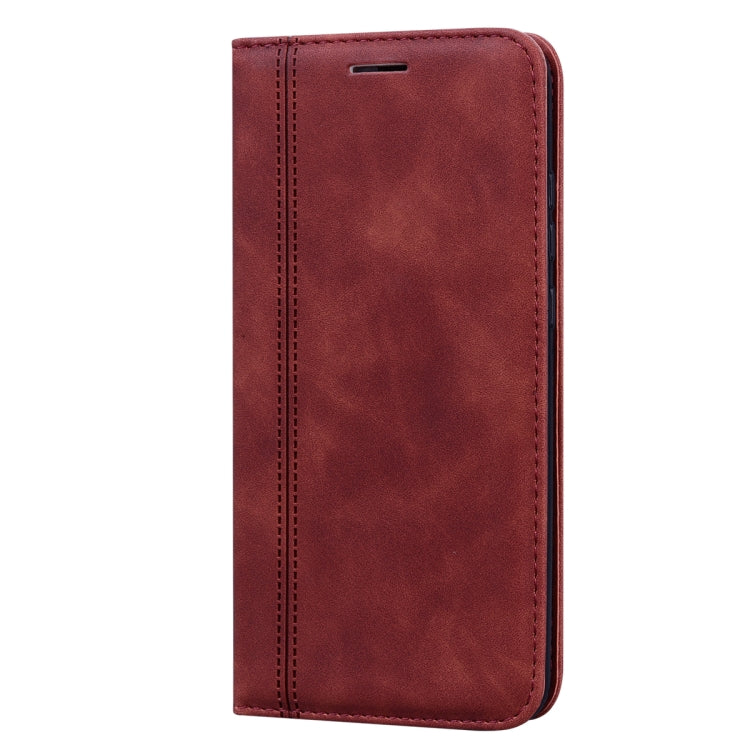 For Huawei P Smart 2019 Frosted Business Magnetic Horizontal Flip PU Leather Case with Holder & Card Slot & Lanyard