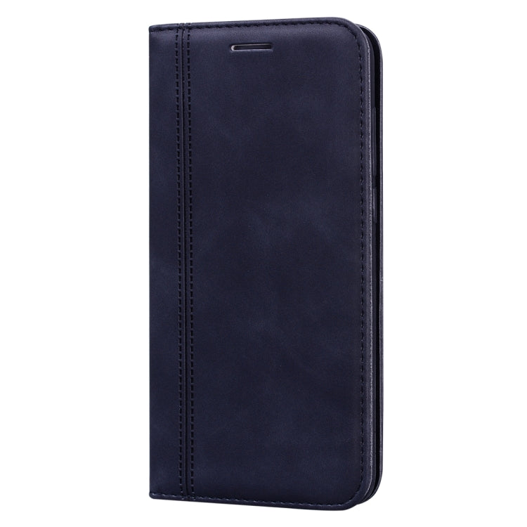 For Huawei P Smart / Enjoy 7S Frosted Business Magnetic Horizontal Flip PU Leather Case with Holder & Card Slot & Lanyard