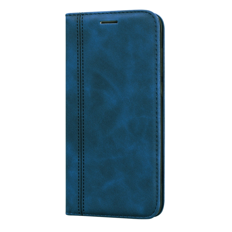 For Huawei P Smart / Enjoy 7S Frosted Business Magnetic Horizontal Flip PU Leather Case with Holder & Card Slot & Lanyard