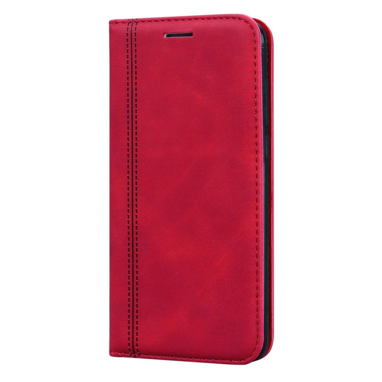 For Huawei P Smart / Enjoy 7S Frosted Business Magnetic Horizontal Flip PU Leather Case with Holder & Card Slot & Lanyard