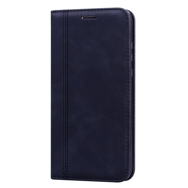 For Huawei P30 Lite Frosted Business Magnetic Horizontal Flip PU Leather Case with Holder & Card Slot & Lanyard