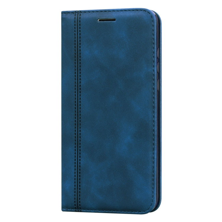 For Huawei P30 Lite Frosted Business Magnetic Horizontal Flip PU Leather Case with Holder & Card Slot & Lanyard