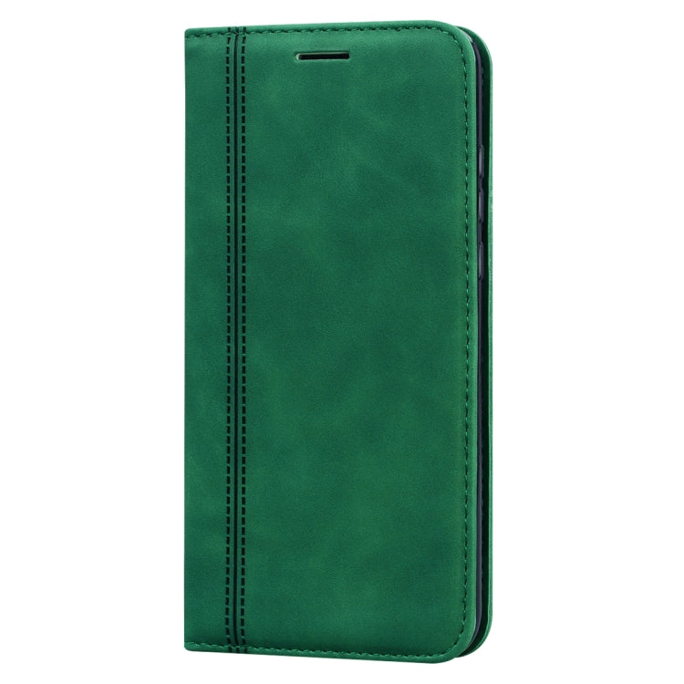 For Huawei P30 Lite Frosted Business Magnetic Horizontal Flip PU Leather Case with Holder & Card Slot & Lanyard