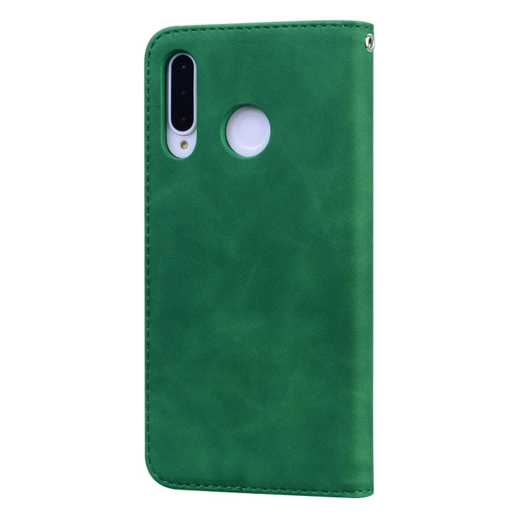 For Huawei P30 Lite Frosted Business Magnetic Horizontal Flip PU Leather Case with Holder & Card Slot & Lanyard