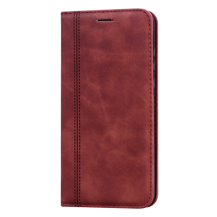 For Huawei P30 Lite Frosted Business Magnetic Horizontal Flip PU Leather Case with Holder & Card Slot & Lanyard