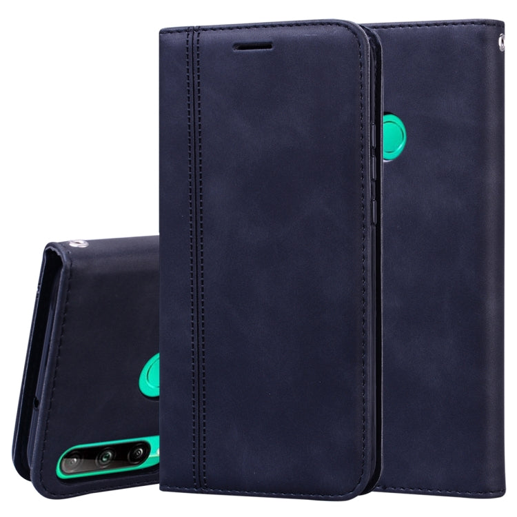 For Huawei P40 Lite E / Y7P Frosted Business Magnetic Horizontal Flip PU Leather Case with Holder & Card Slot & Lanyard