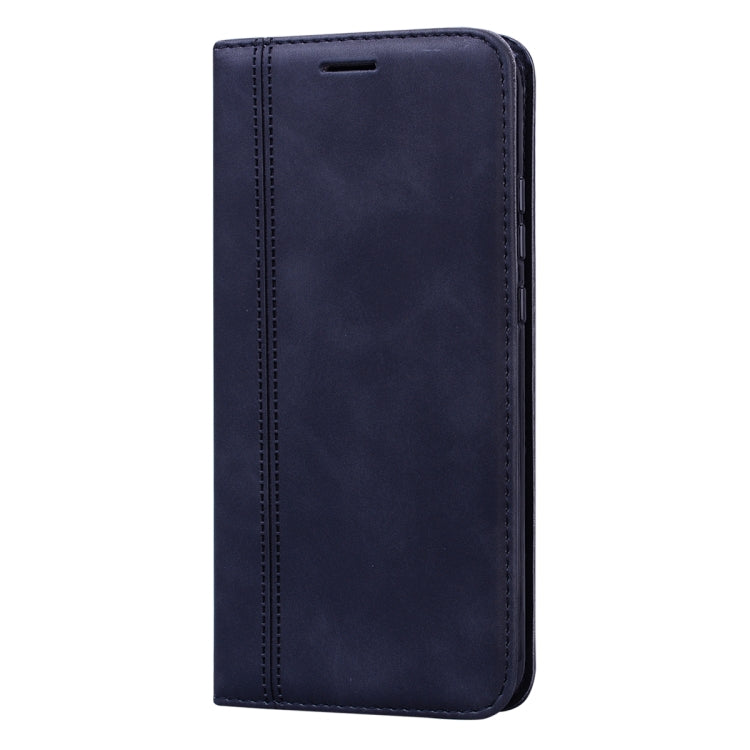 For Huawei P40 Lite E / Y7P Frosted Business Magnetic Horizontal Flip PU Leather Case with Holder & Card Slot & Lanyard