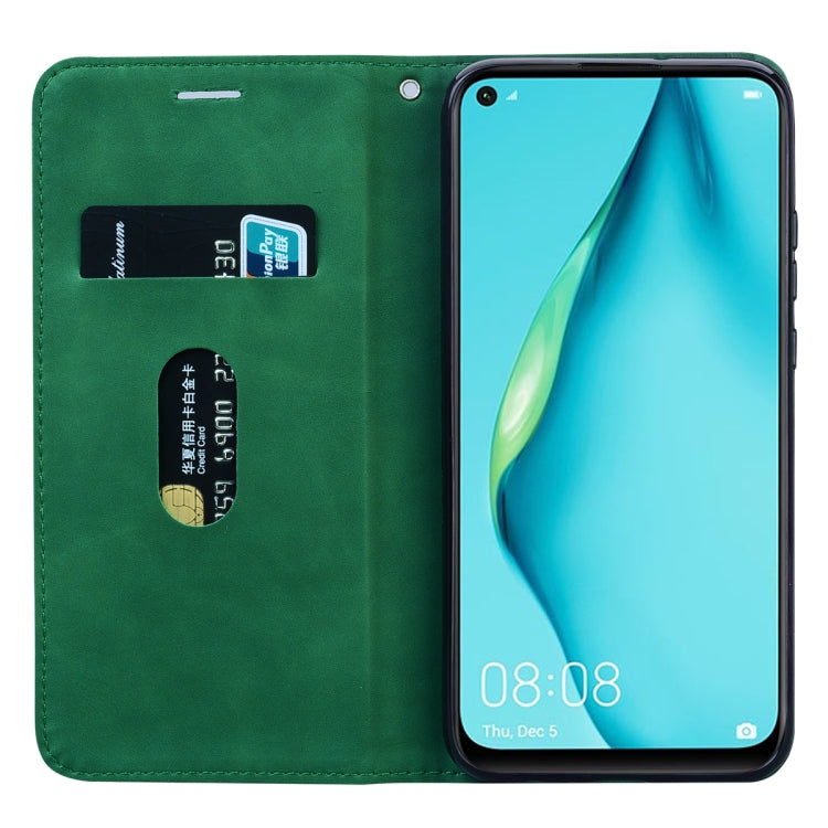 For Huawei P40 Lite E / Y7P Frosted Business Magnetic Horizontal Flip PU Leather Case with Holder & Card Slot & Lanyard