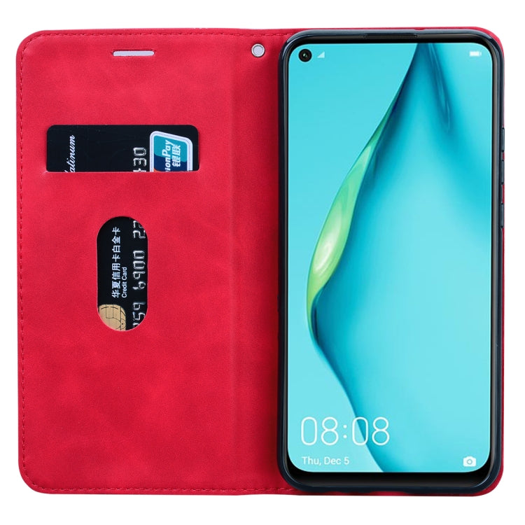 For Huawei P40 Lite E / Y7P Frosted Business Magnetic Horizontal Flip PU Leather Case with Holder & Card Slot & Lanyard