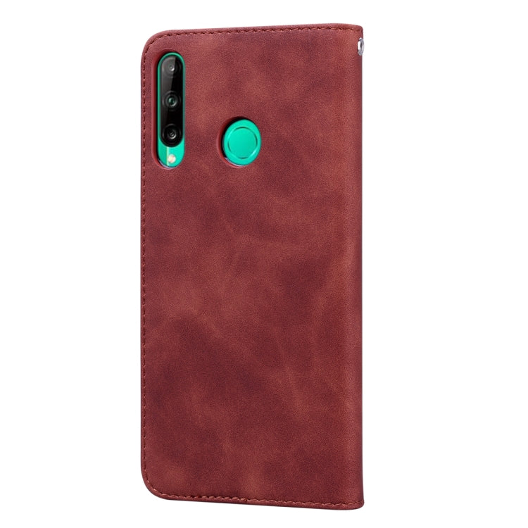 For Huawei P40 Lite E / Y7P Frosted Business Magnetic Horizontal Flip PU Leather Case with Holder & Card Slot & Lanyard