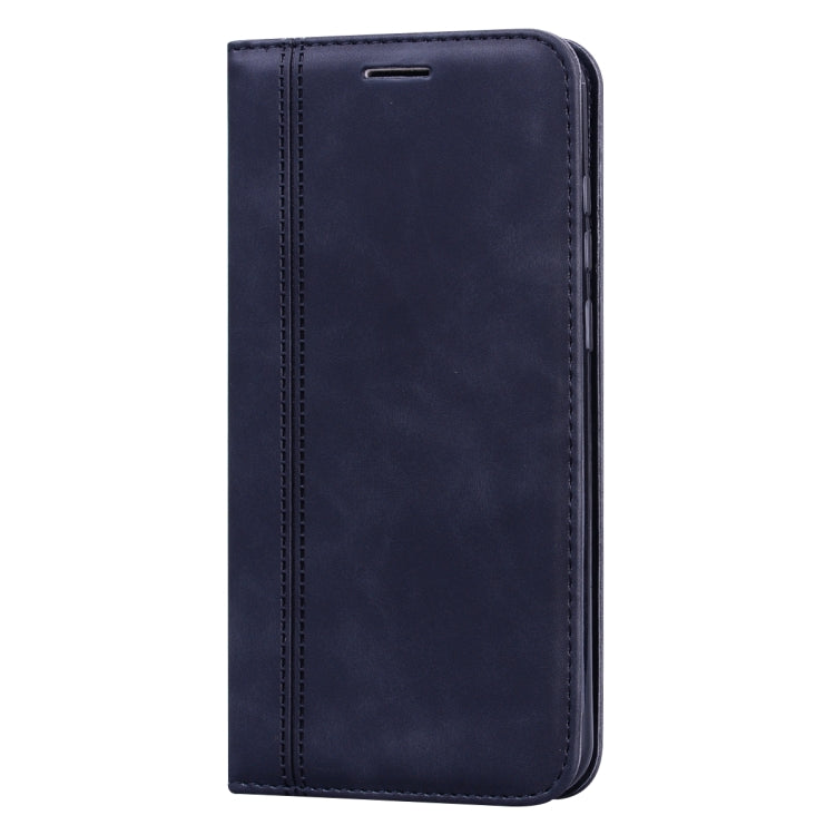 For Huawei Honor 7A Frosted Business Magnetic Horizontal Flip PU Leather Case with Holder & Card Slot & Lanyard