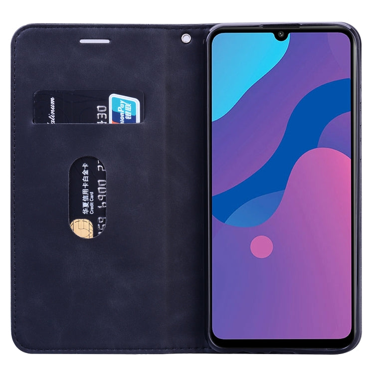 For Huawei Honor 9A Frosted Business Magnetic Horizontal Flip PU Leather Case with Holder & Card Slot & Lanyard