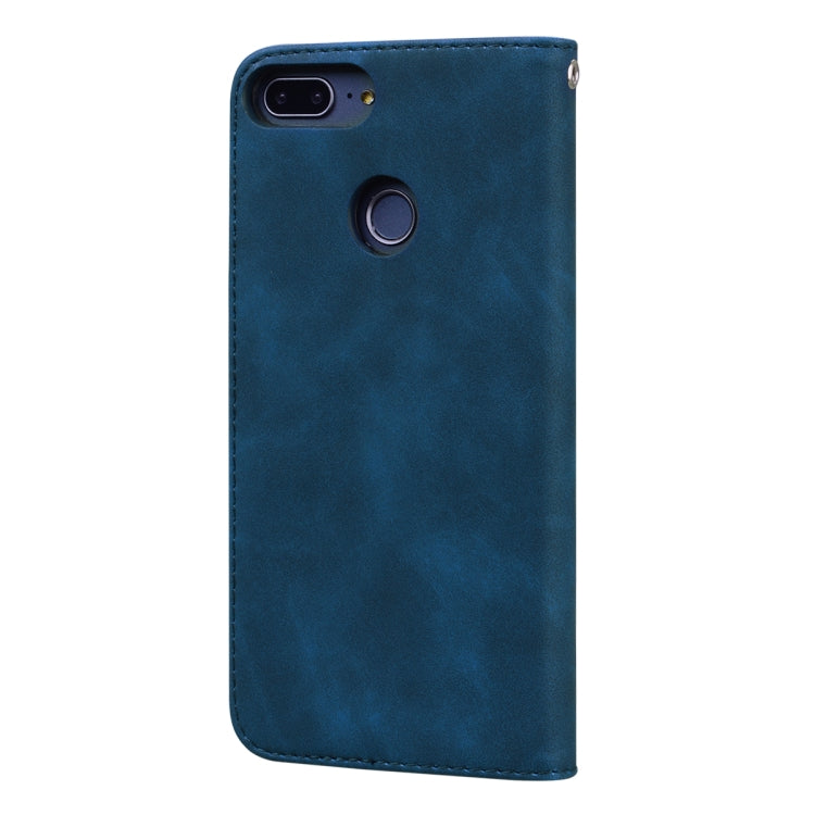 For Huawei Honor 9 Lite Frosted Business Magnetic Horizontal Flip PU Leather Case with Holder & Card Slot & Lanyard