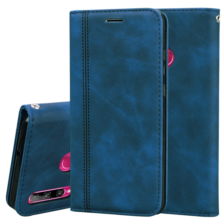 For Huawei Honor 10i / 20i Frosted Business Magnetic Horizontal Flip PU Leather Case with Holder & Card Slot & Lanyard