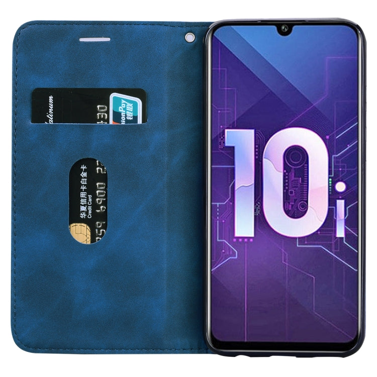 For Huawei Honor 10i / 20i Frosted Business Magnetic Horizontal Flip PU Leather Case with Holder & Card Slot & Lanyard