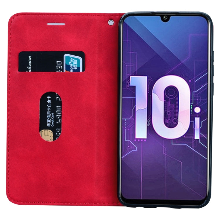 For Huawei Honor 10i / 20i Frosted Business Magnetic Horizontal Flip PU Leather Case with Holder & Card Slot & Lanyard