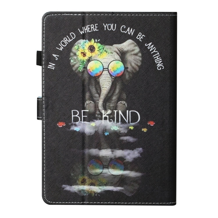 For kindle Paperwhite 4 / 3 / 2 / 1 Colored Drawing Stitching Horizontal Flip Leather Case with Holder & Card Slots & Sleep / Wake-up Function