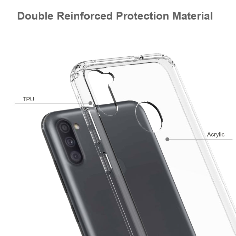 For Samsung Galaxy M11 Shockproof Scratchproof TPU + Acrylic Protective Case