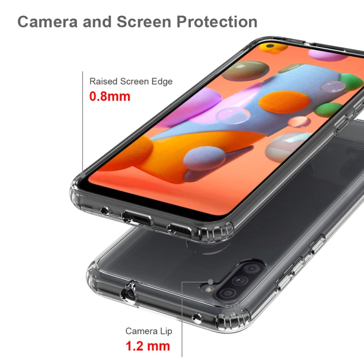 For Samsung Galaxy M11 Shockproof Scratchproof TPU + Acrylic Protective Case