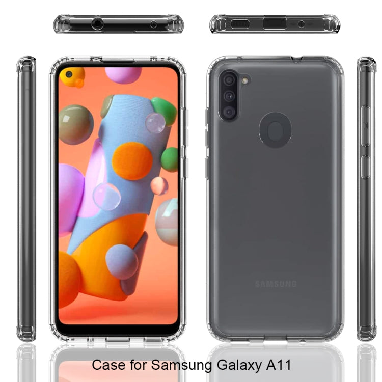 For Samsung Galaxy M11 Shockproof Scratchproof TPU + Acrylic Protective Case