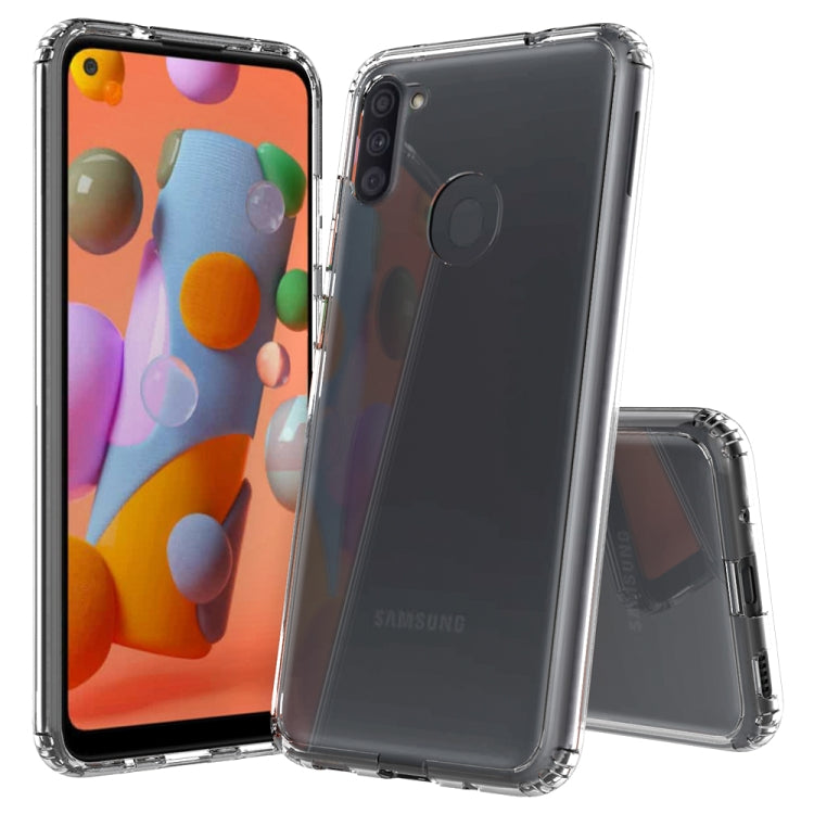 For Samsung Galaxy M11 Shockproof Scratchproof TPU + Acrylic Protective Case