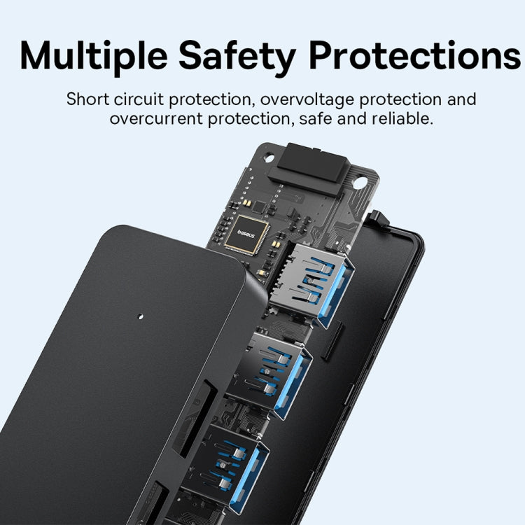 Baseus Ultra Joy Series 4 in 1 USB to USB3.0x4 HUB Adapter, Cable Length: