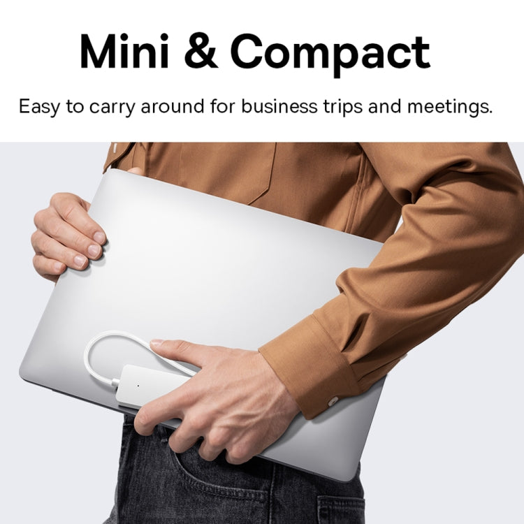 Baseus Ultra Joy Series 4 in 1 USB to USB3.0x4 HUB Adapter, Cable Length: