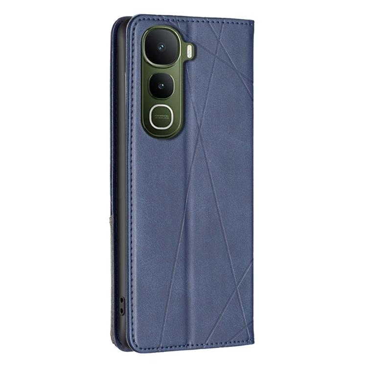 For vivo Y400 5G Global Rhombus Texture Magnetic Leather Phone Case