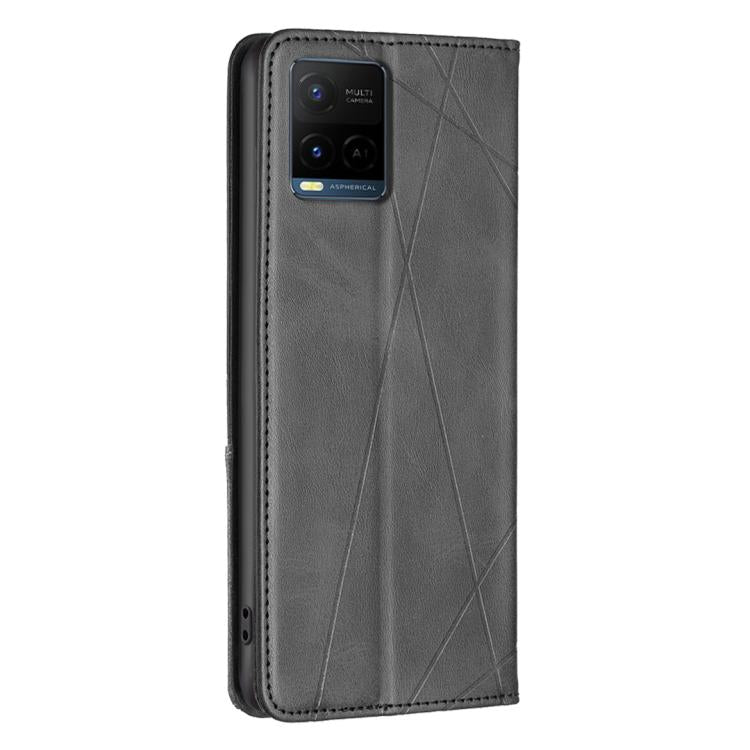 For vivo Y21 5G 2026 / Y05 4G Rhombus Texture Magnetic Leather Phone Case