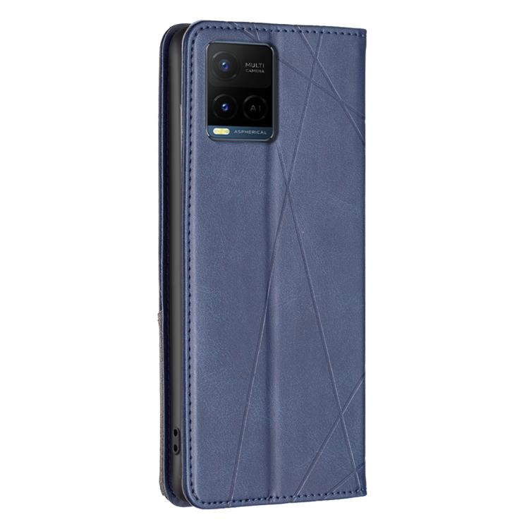 For vivo Y21 5G 2026 / Y05 4G Rhombus Texture Magnetic Leather Phone Case