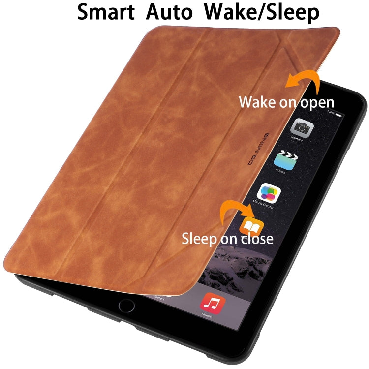 For iPad 9.7 inch DG.MING See Series Horizontal Flip Leather Case with Holder & Pen Holder
