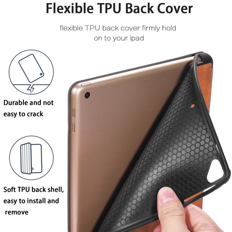 For iPad 9.7 inch DG.MING See Series Horizontal Flip Leather Case with Holder & Pen Holder