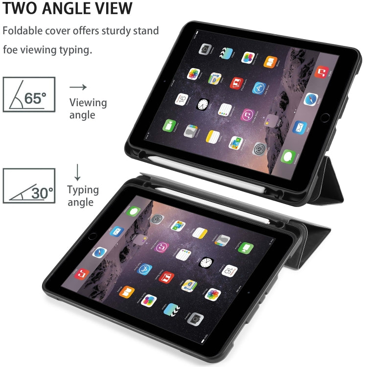 For iPad 9.7 inch DG.MING See Series Horizontal Flip Leather Case with Holder & Pen Holder