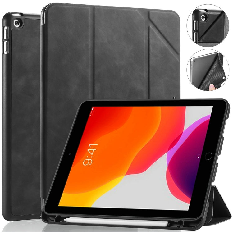 For iPad 10.2 2021 / 2020 / 2019 DG.MING See Series Horizontal Flip Leather Case with Holder & Pen Holder