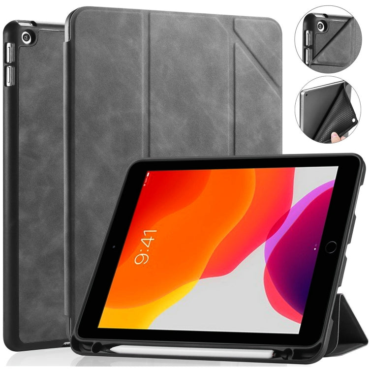 For iPad 10.2 2021 / 2020 / 2019 DG.MING See Series Horizontal Flip Leather Case with Holder & Pen Holder