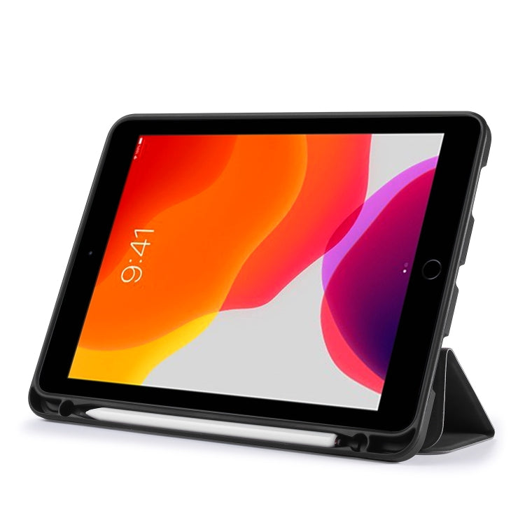 For iPad 10.2 2021 / 2020 / 2019 DG.MING See Series Horizontal Flip Leather Case with Holder & Pen Holder