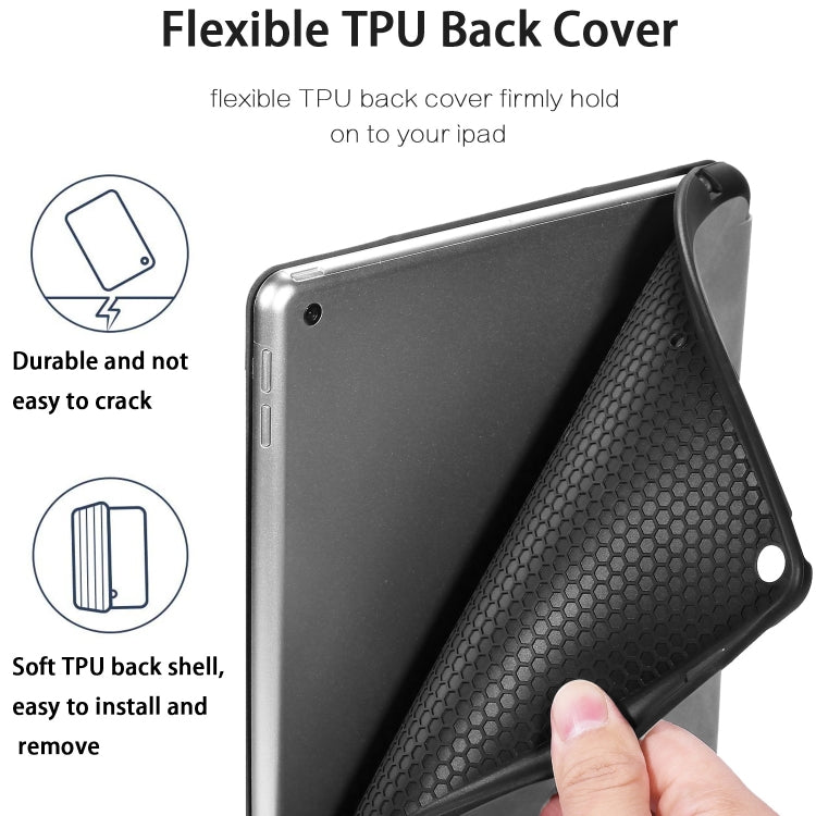 For iPad 10.2 2021 / 2020 / 2019 DG.MING See Series Horizontal Flip Leather Case with Holder & Pen Holder