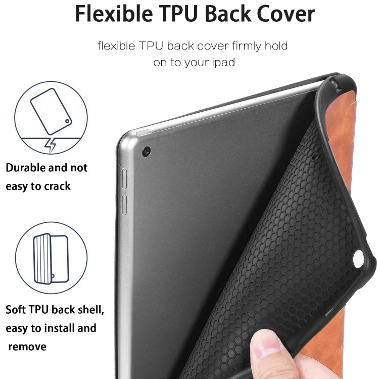 For iPad 10.2 2021 / 2020 / 2019 DG.MING See Series Horizontal Flip Leather Case with Holder & Pen Holder