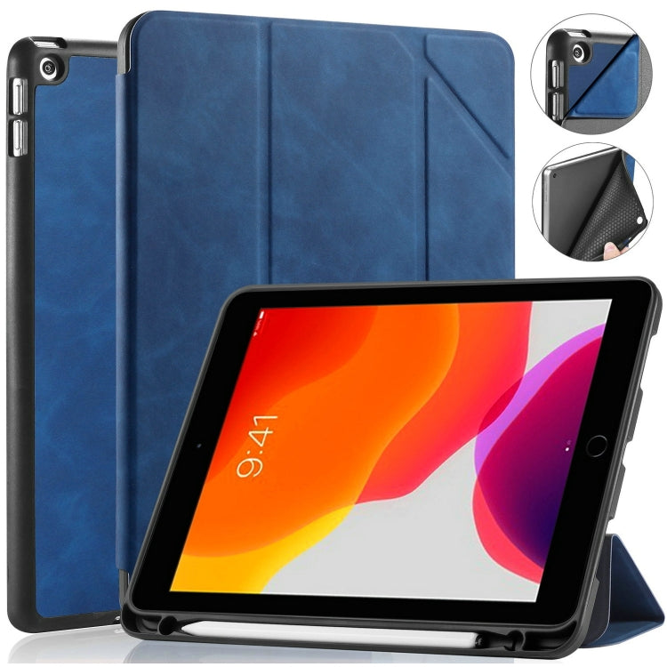 For iPad 10.2 2021 / 2020 / 2019 DG.MING See Series Horizontal Flip Leather Case with Holder & Pen Holder