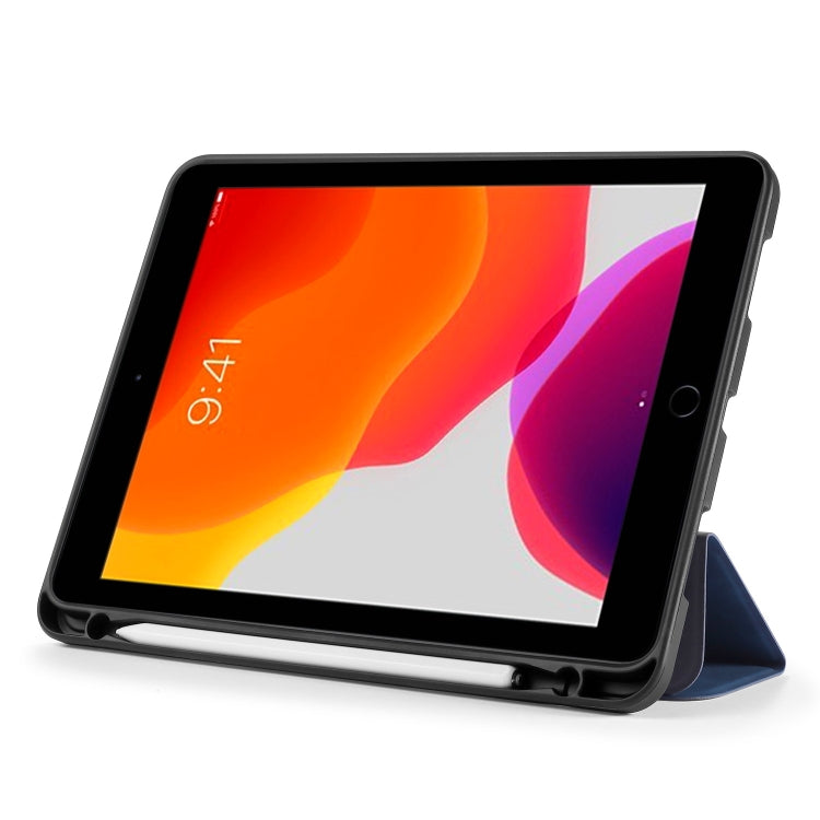 For iPad 10.2 2021 / 2020 / 2019 DG.MING See Series Horizontal Flip Leather Case with Holder & Pen Holder