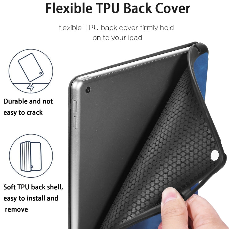 For iPad 10.2 2021 / 2020 / 2019 DG.MING See Series Horizontal Flip Leather Case with Holder & Pen Holder