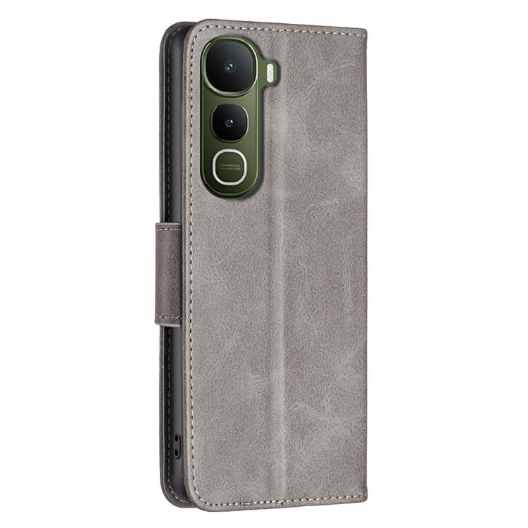 For vivo Y400 5G Global Lambskin Texture Pure Color Flip Leather Phone Case