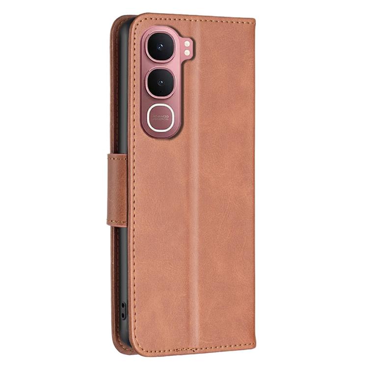For vivo Y31 5G 2025 Lambskin Texture Pure Color Flip Leather Phone Case