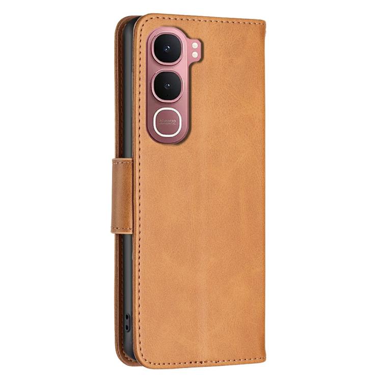 For vivo Y31 5G 2025 Lambskin Texture Pure Color Flip Leather Phone Case