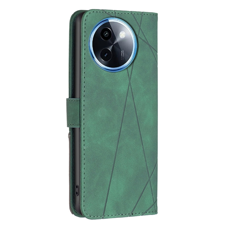 For vivo Y200i 5G / Y38 5G Magnetic Buckle Rhombus Texture Leather Phone Case