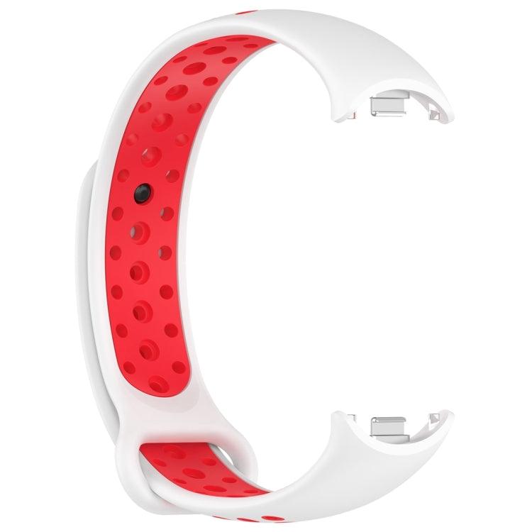 For Xiaomi Mi Band 8 Two Color Nail Buckle Silicone Watch Band