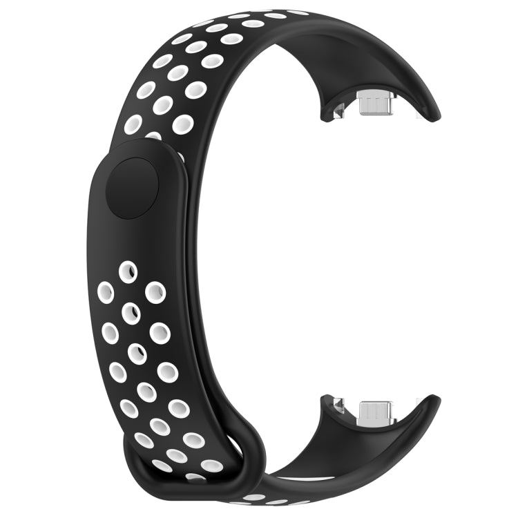 For Xiaomi Mi Band 8 Two Color Nail Buckle Silicone Watch Band