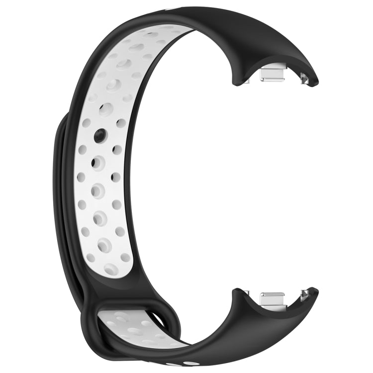 For Xiaomi Mi Band 8 Two Color Nail Buckle Silicone Watch Band